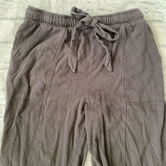 Aerie women S 100% cotton popcorn textured pull on joggers w/drawstring grey - Picture 3 of 10